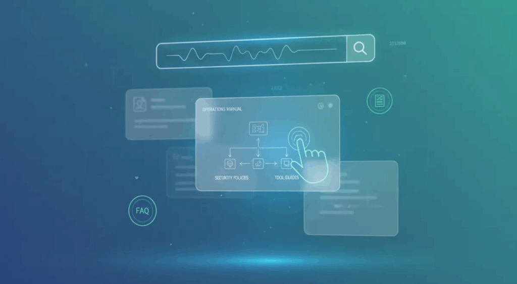 Onboarding de empleados
banner con ilustración de botones como guía 