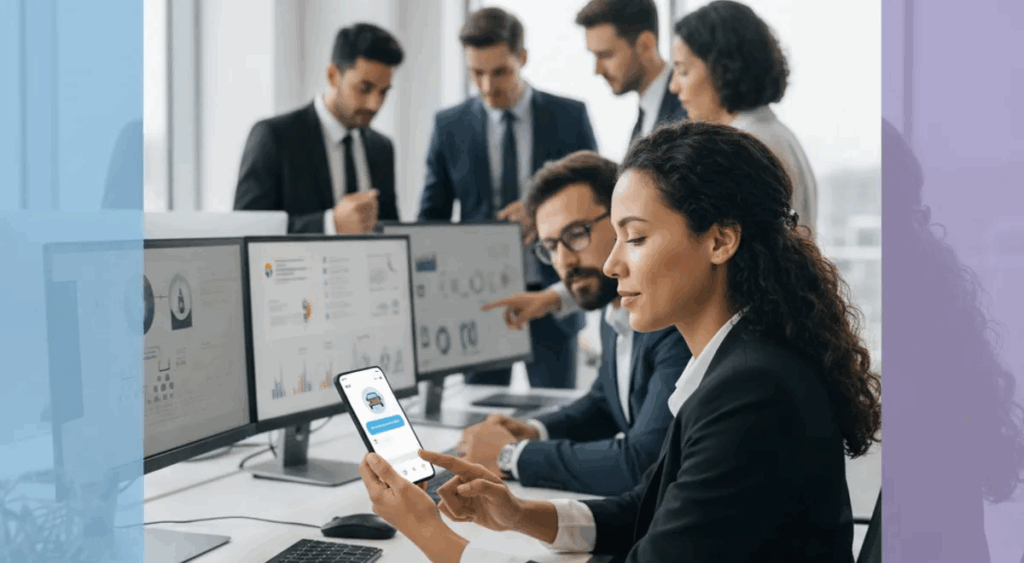 Primer contacto con 
agente de seguros realizando automatización de chat sobre una conversación con un cliente