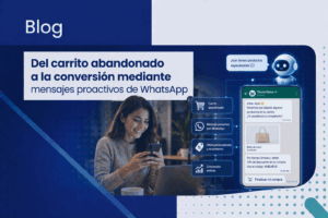 Del carrito abandonado a la conversión mediante mensajes proactivos de WhatsApp