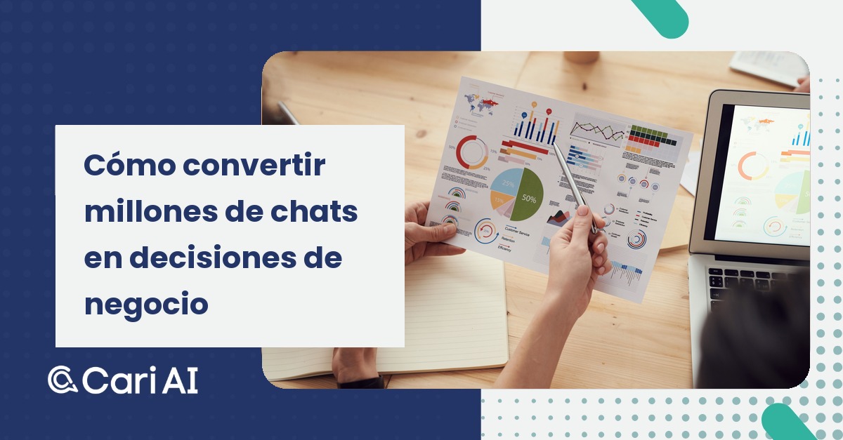 Portada del artículo de Cari AI: Cómo convertir millones de chats en decisiones de negocio