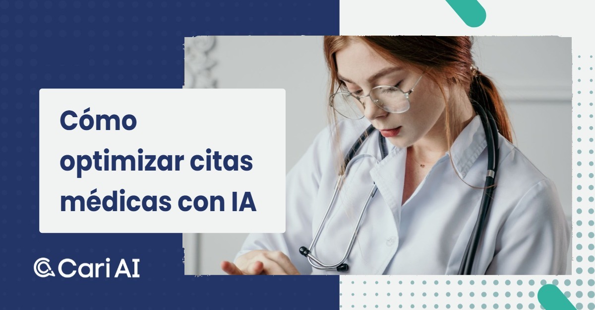 Cita médica optimizada con IA, mostrando un calendario digital y herramientas tecnológicas modernas.