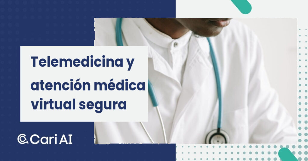 Profesional de la salud con bata blanca y estetoscopio, en el contexto de la atención médica virtual.