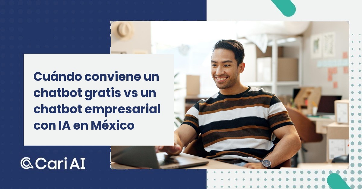 Cuándo conviene un chatbot gratis vs un chatbot empresarial con IA en México
